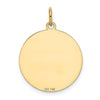 14k LABRADOR RETRIEVER 20mm Engravable Disc Dog Charm