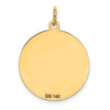 14k SIBERIAN HUSKY 20mm Engravable Disc Dog Charm