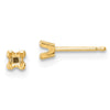 14k Princess-cut Diamond Stud Earrings