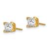 14k Princess-cut Diamond Stud Earrings