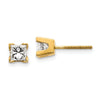 14k Princess-cut Diamond Stud Earrings