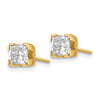 14k Princess-cut Diamond Stud Earrings