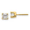 14k Princess-cut Diamond Stud Earrings