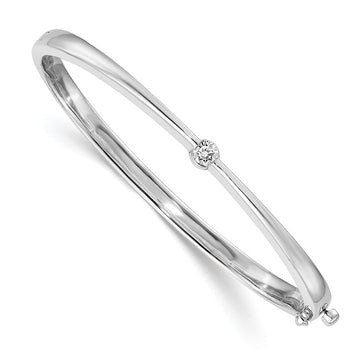 Gold Diamond Hinged Bangles