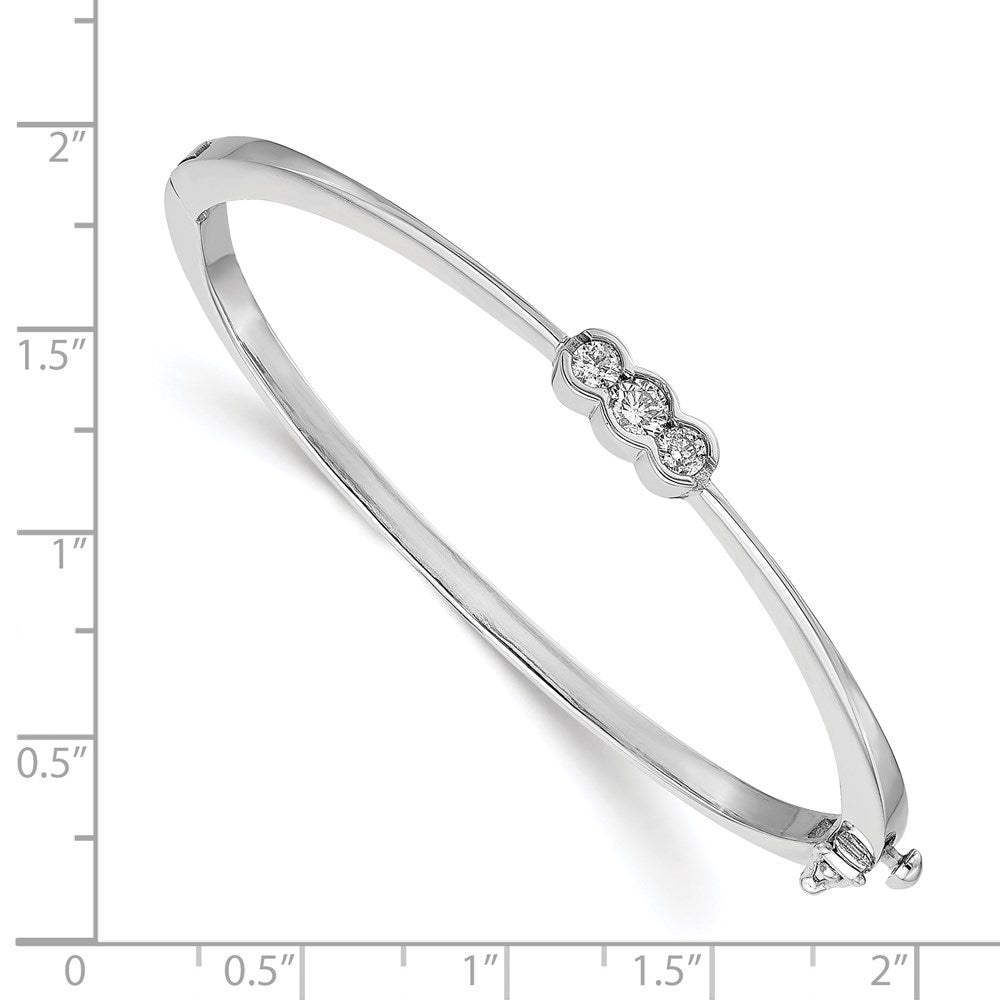 Gold Diamond Hinged Bangles