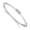 Gold Diamond Hinged Bangles