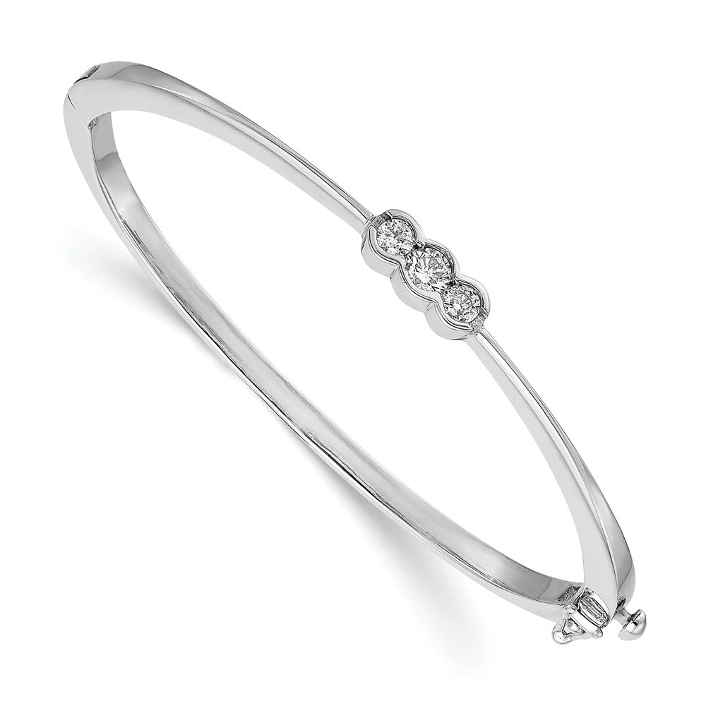 Gold Diamond Hinged Bangles