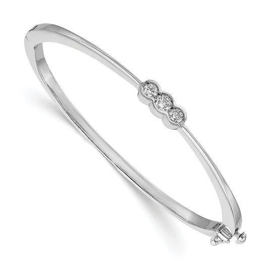 Gold Diamond Hinged Bangles