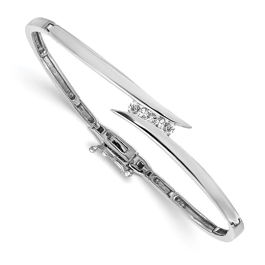 Gold Diamond Hinged Bangles