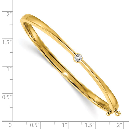 Gold Diamond Hinged Bangles