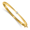 Gold Diamond Hinged Bangles