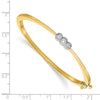 Gold Diamond Hinged Bangles