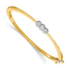 Gold Diamond Hinged Bangles