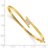 Gold Diamond Hinged Bangles