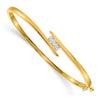 Gold Diamond Hinged Bangles