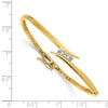 Gold Diamond Hinged Bangles