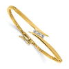 Gold Diamond Hinged Bangles