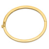 14k 3.6mm Polished Solid Hinged Oval Bangle Bracelet