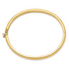 14k 5.6mm Polished Solid Hinged Oval Bangle Bracelet