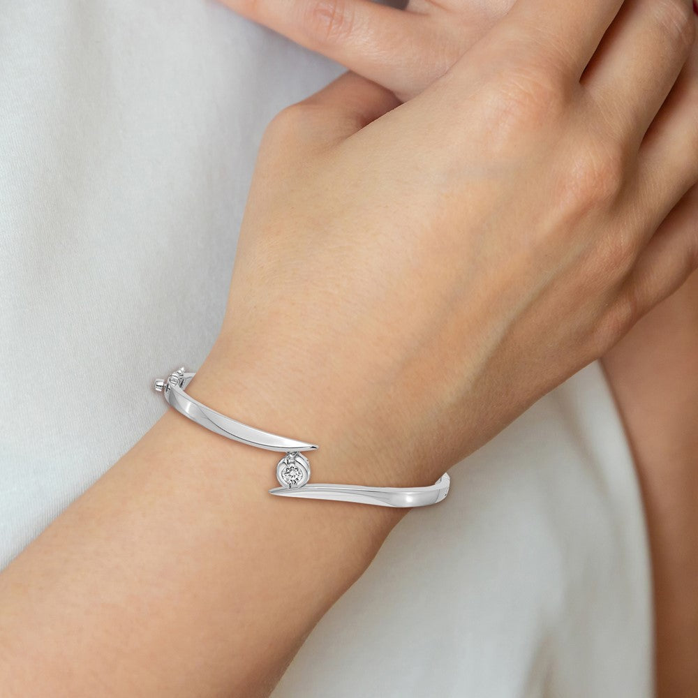 Gold Diamond Hinged Bangles