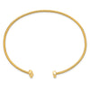 14k Polished Bar Cuff 2.00mm Flexible Oval Bangle Bracelet