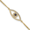 Diamond & Sapphire Evil Eye Bracelets