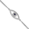 Diamond & Sapphire Evil Eye Bracelets