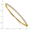Gold Diamond Hinged Bangles
