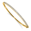 Gold Diamond Hinged Bangles