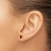 14k Oval Post Earrings