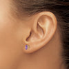 14k Oval Post Earrings