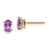 14k Oval Post Earrings