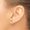 14k Oval Post Earrings