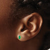 14k Oval Post Earrings