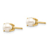 14k Oval Post Earrings