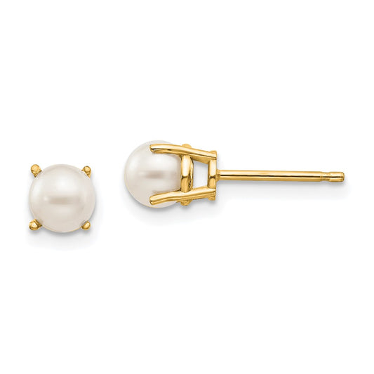 14k Oval Post Earrings