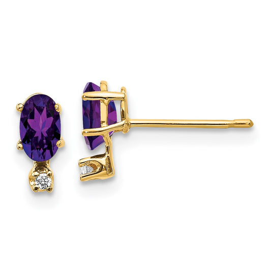 Diamond & Gemstone Birthstone Earrings