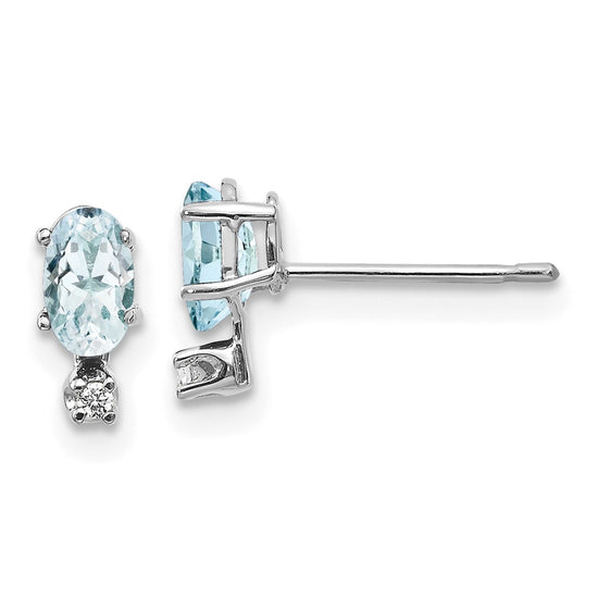 Diamond & Garnet Birthstone Earrings