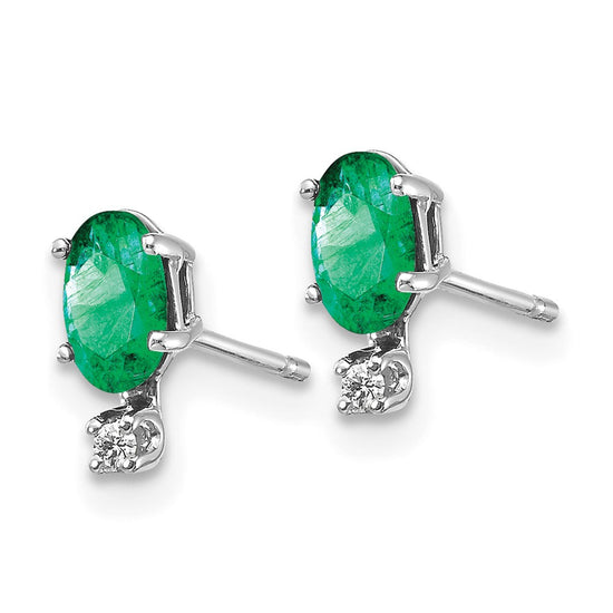 Diamond & Garnet Birthstone Earrings