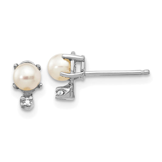 Diamond & Garnet Birthstone Earrings