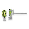 Diamond & Garnet Birthstone Earrings