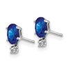 Diamond & Garnet Birthstone Earrings