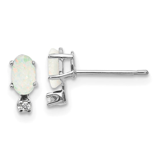 Diamond & Garnet Birthstone Earrings