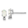 Diamond & Garnet Birthstone Earrings