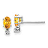 Diamond & Garnet Birthstone Earrings