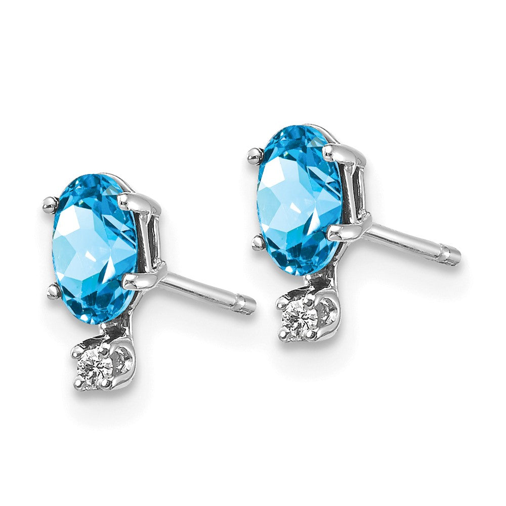 Diamond & Garnet Birthstone Earrings