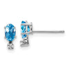 Diamond & Garnet Birthstone Earrings