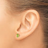 14k Oval Post Earrings