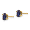 14k Oval Post Earrings