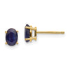 14k Oval Post Earrings